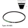 thumbnail image 2 of Unique Bargains 665mm Inner Girth 10mm Width Cogged V Belts Rubber Drive Belt for Power Transmission, 2 of 6