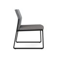 thumbnail image 4 of Fauteuil d'Appoint Sans Accoudoirs pour Réception Gansett / Acier Noir / Gris / Gris, 4 of 5