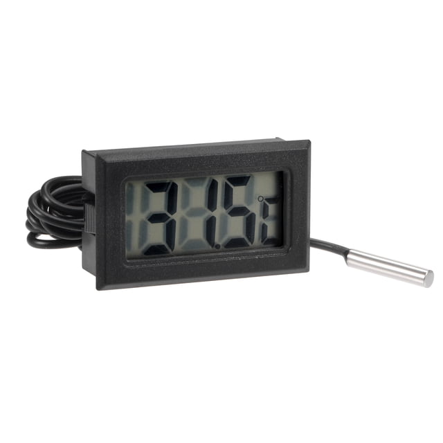 Unique Bargains -50 to 110 Degree 10K Digital Thermometer with 16ft NTC Temperature Sensor Probe