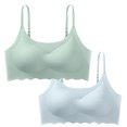 thumbnail image 1 of Timegard 2 Pcs Soutiens-Gorge de Sport pour Femmes avec Armatures Bretelles Réglables Respirantes Confortables pour Dormir, 1 of 6