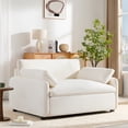 thumbnail image 1 of Canapé une place surdimensionnée Noble House avec coussins, fauteuil d'appoint extra large et profond, 1 of 8