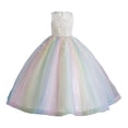 thumbnail image 1 of Robe Formelle pour Filles Sans Manches Robe de Bal pour Filles Robe en Tulle pour Tout-Petits Robe pour Filles 8-9 Ans, 1 of 9