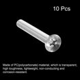 thumbnail image 3 of Unique Bargains M8x60mm Plastic Phillips Machine Screws, PC Flat Head Machine Bolts 10 Pack, 3 of 4