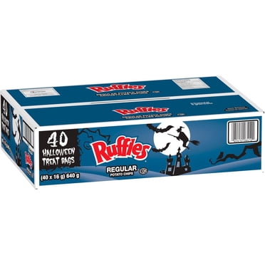 Ruffles Regular Potato Chips, Halloween Treat Bags, (40 x 16 g)