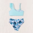 thumbnail image 4 of with Swimsuit for Toddler Girl Girls Swimsuit Two Pieces Bikini Set Ruffle Bathing Suits Bikini Swimwear, 4 of 7
