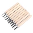 thumbnail image 3 of Couteau de Sculpture sur Bois, 10 Pcs Couteau de Sculpture sur Bois Outil de Charpentier Gouges de Menuiserie Fonctionnement Fluide, 3 of 14