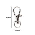 thumbnail image 2 of CHOK 25/50/75/100pcs Swivel Lobster Clasp Clips Hook Alloy Key Ring Split Keychain Durable Diy Keyring Hook, 2 of 13