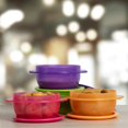 thumbnail image 3 of Tupperware Plastic Storage Star Bowl - 500 ml, 4 Pieces, Multicolor, 3 of 5