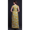 thumbnail image 4 of Bimba Floral Printed Front Slit Sleeveless Summer Spring Long Women BeachDress-XX-Large, 4 of 5