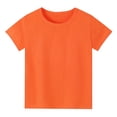 thumbnail image 1 of T-shirt Confortable Neutre pour Enfant Orange 110/3 A-4 A, 1 of 5