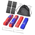 thumbnail image 1 of Almencla Ensemble d'Accessoires pour Lignes de Terrain de Volleyball de Plage Sangle en Sangle 16 m et 8 m Rouge et Bleu, 1 of 8
