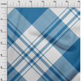 thumbnail image 3 of oneOone Velvet Medium Blue Fabric Tartan Craft Projects Decor Fabric Printed By The Yard 58 Inch Wide, 3 of 4