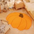 thumbnail image 2 of Orange Pumpkin Bath Mat For Bathroom, Cute Pumpkin Orange Bathroom Rug Non Slip Shaped Bathtub Rug Bathroom Tub Plush Shower Rugs Washable, 2 of 8