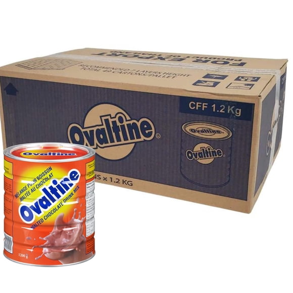 Ovaltine Mélange pour Boisson au Chocolat Malté en Boîte Métallique 1,2 Kg/2,64 Lb