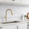 thumbnail image 4 of StyloVue 4 Pieces Peel and Stick Backsplash for Kitchen, 3" x 6" PVC Subway Tile 2025 Upgraded Dolomite Star Gray Backsplash Stick on Tile Elevate Kitchen Fireplace RV, 4 of 8