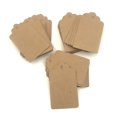 thumbnail image 4 of ziyahi 100pcs Label Kraft Paper Blank Hang Tags Christmas Wedding Party Favor Notes Solid Gift Card, 4 of 6