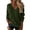 Army Green, variant on LUOGENLI Womens Sweaters Cropped Brown Women Casual Loose Solid Color Long Sleeve Fashion V Neck Pullover Sweater White Size XXL