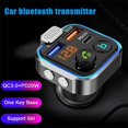 thumbnail image 2 of Car Handsfree Bluetooth 5.0 FM Transmitter Wireless Handsfree Audio Receiver Car MP3 Player Fast Charger Car Accessories, 2 of 4