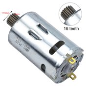 RS550 DC Motor 16 Teeth Gear 25V for Cordless Charge Drill Screwdriver