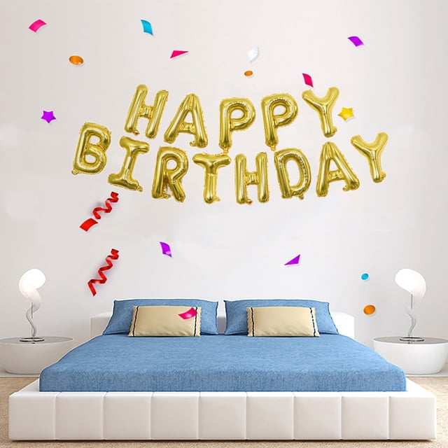 Dvkptbk Letter Beautiful 16Cun Inch Letters Happybirthday Happy Birthday English Alphabet Set Home Decor