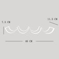 thumbnail image 2 of Wall Mount Toilet Paper Holder Storage Rack Tissue Mount Tissue Rack for Kitchen Bathroom White, 2 of 8