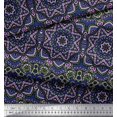 thumbnail image 2 of Soimoi Viscose Chiffon Fabric Mandala Kaleidoscope Decor Fabric Printed Yard 42 Inch Wide, 2 of 3