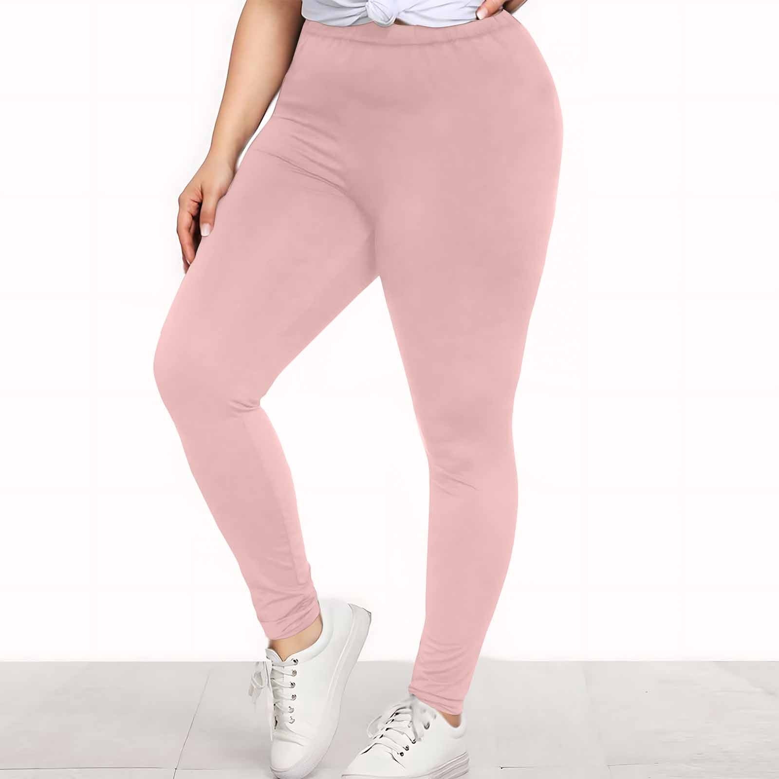 TIMIFIS Plus Size Yoga Pants for Women Workout Leggings for Women Tummys Control High Waisted Yoga Pants Athletic Running Cycling Tights - Spring/Summer