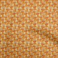 thumbnail image 1 of oneOone Cotton Jersey Yellow Fabric Asian Craft Projects Decor Fabric Printed By The Yard 58 Inch Wide, 1 of 5