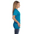 thumbnail image 3 of Hanes Womens Nano-T V-Neck T-Shirt, XS, Teal, 3 of 4