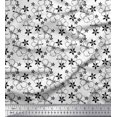 thumbnail image 1 of Soimoi Moss Georgette Fabric Artistic Floral Print Sewing Fabric Yard 42 Inch Wide, 1 of 3