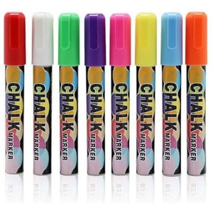Marqueurs à craie liquide pour tableaux noirs, stylos à crayon liquide premium, marqueurs à caillebotis pour tableaux, marqueurs, stylo, fenêtres, tableau noir, verre (8 pièces)