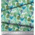 thumbnail image 3 of Soimoi Poly Georgette Fabric Tropical Leaves Printed Craft Fabric by The Yard 42 Inch Wide, 3 of 5