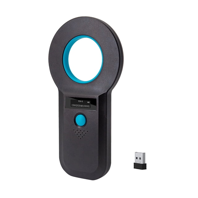 Animal Microchip Pet Tag Scanner ID Reader RFID EMID Animal Handheld Reader USB Connect 128