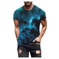 thumbnail image 2 of EGNMCR T-Shirts à Manches Courtes pour Hommes Été Décontracté Col Rond T-shirt, Mode de Rue pour Hommes Décontracté Design Intéressant Imprimé Col Rond Manches Courtes,, 2 of 9