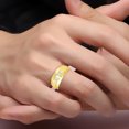 thumbnail image 3 of RYLOS Men's Rings 14K Yellow Gold Classic Nugget 6X4MM Oval Gemstone & Diamond Ring Opal October Birthstone Rings Size 13, 3 of 7