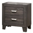 thumbnail image 4 of Rustic Gray Wood 5pc Bedroom Set in Cali King with Chest, 4 of 7
