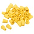 thumbnail image 1 of Unique Bargains Butée d'Extrémité en Cloche, Lot de 50 Verrou de Corde pour Sac à Cordon, Jaune, 1 of 5