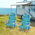thumbnail image 4 of Goplus 2 Pcs Chaise de Plage Pliante Adulte Légère Chaise de Camping en Aluminium avec Sac de Rangement, 4 of 10