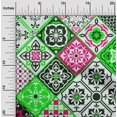 thumbnail image 2 of oneOone Velvet Dark Green Fabric Abstract Traditional Fabric For Sewing Printed Craft Fabric By The Yard 58 Inch Wide, 2 of 4