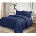 thumbnail image 3 of Swift Home Ultra Soft Solid Duvet Cover Set, Queen, Indigo, 3 of 4