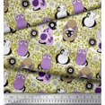 thumbnail image 3 of Soimoi Poly Georgette Fabric Spiral,Floral & Cat Cartoon Print Sewing Fabric Yard 52 Inch Wide, 3 of 3