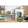 thumbnail image 2 of Ahgly Company Machine Washable Indoor Rectangle Transitional Mustard Yellow Area Rugs, 3' x 5', 2 of 7