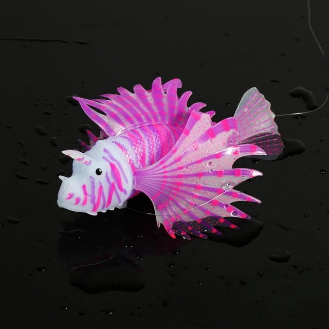 LAFGUR Aquarium Artificial Fish Tank Landscape Decoration Glow Simulation Animal Ornaments,Fake Fish