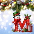 thumbnail image 4 of Bdday 26 Letters Christmas Tree Decoration Pendant Christmas Tree Ornaments Personalized DIY Christmas Ornaments Christmas Decoration Xmas Tree Hanging Decor Feature, 4 of 4