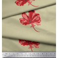 thumbnail image 3 of Soimoi Moss Georgette Fabric Artistic Flower Decor Fabric Printed Yard 42 Inch Wide, 3 of 3