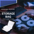 thumbnail image 4 of 3Pcs CD Cases DVD Case Portable Zipper CD Case Holder 40 Disc Wallet Bag, 4 of 7