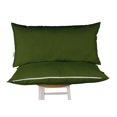 thumbnail image 1 of Vargottam Indoor/Outdoor Polyester Fabric Lumbar Pillow With Insert, All-Weather Waterproof Decorative Throw Pillow for Patio Furniture-Set of 2 - Dark Green, 1 of 1