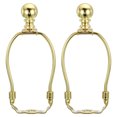 thumbnail image 1 of Uxcell Electroplated Iron 5 inch Lamp Harp Kit with Finial Lamp Shade Holder for DIY Gold Tone 2 Set, 1 of 6