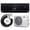 Black, variant on Costway 12000 BTU Wifi Enabled Mini Split Air Conditioner & Heater with Heat Pump Black
