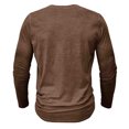 thumbnail image 3 of Birdeem Chemise Décontractée pour Hommes, Col en V, Manches Longues, Respirante, 3 of 7